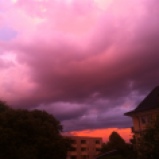Wolken-Farben-Explosion am Himmel in Köln - 10-08-2014-3